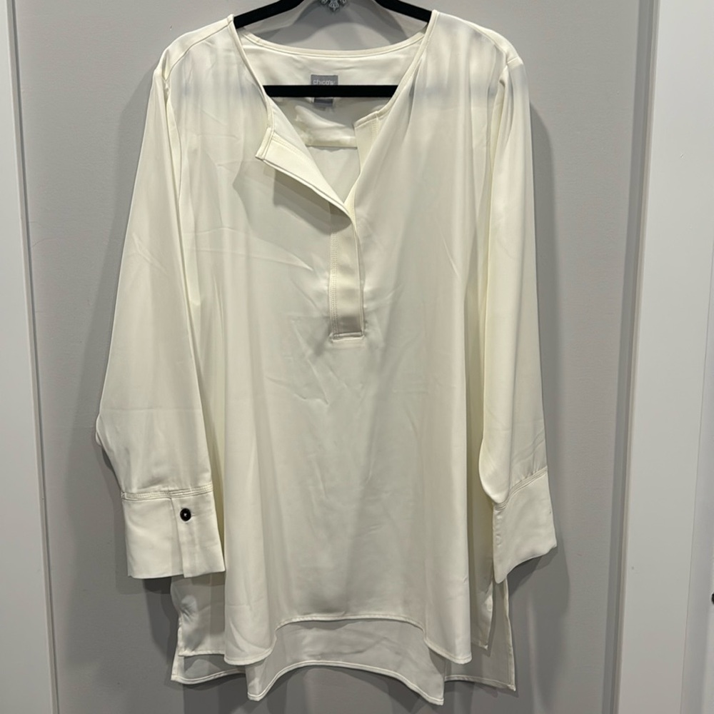 Chico’s Half Button Blouse